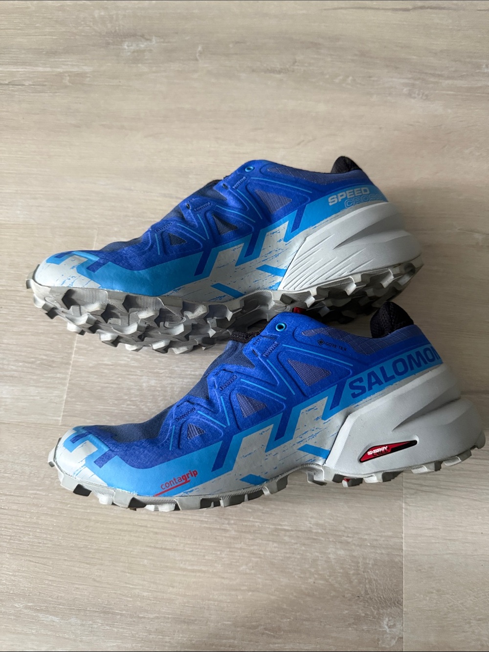 Salomon Speedcross men's Trail Shoes in Blue and White size 8 - Picture 2 of 10